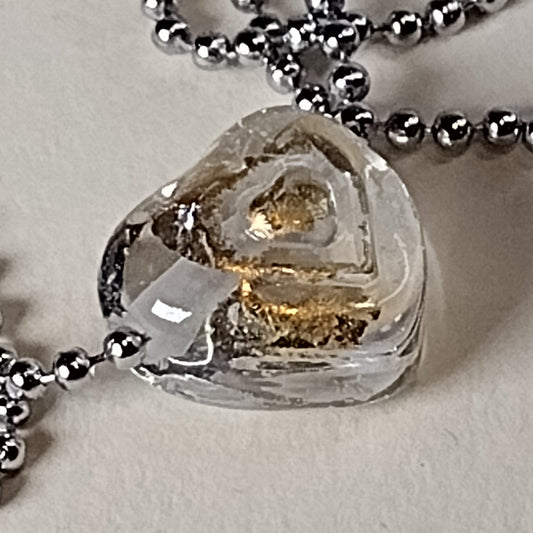 Purity heart necklace small Jolene Beads