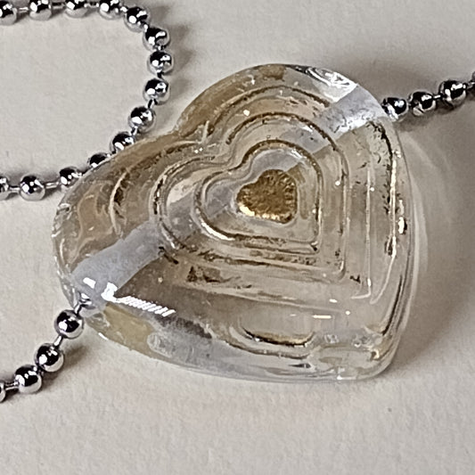 Purity heart necklace large Jolene Beads