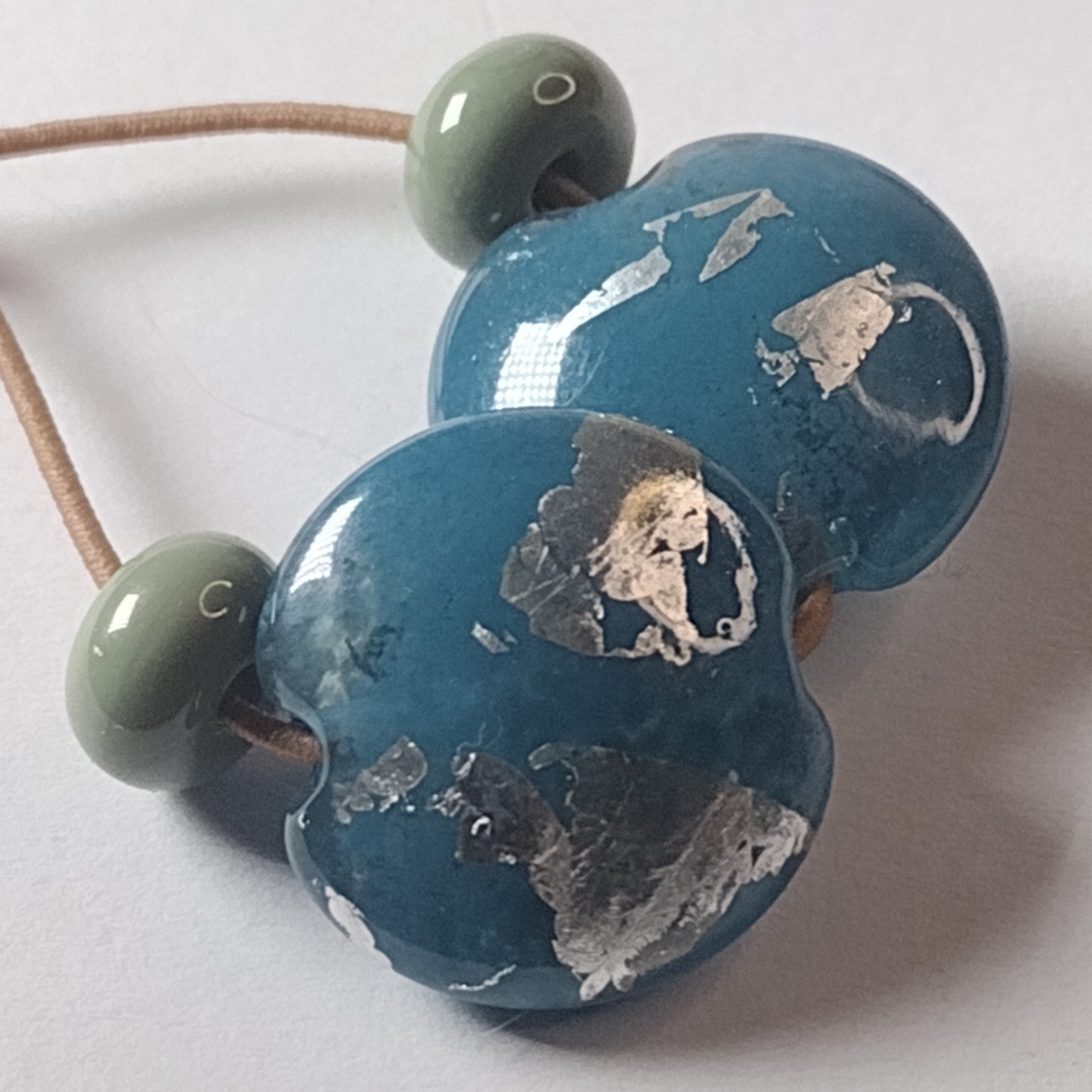 Opal pigeon blue glass powder 25g Jolene Beads - lampwork beads & jewellery