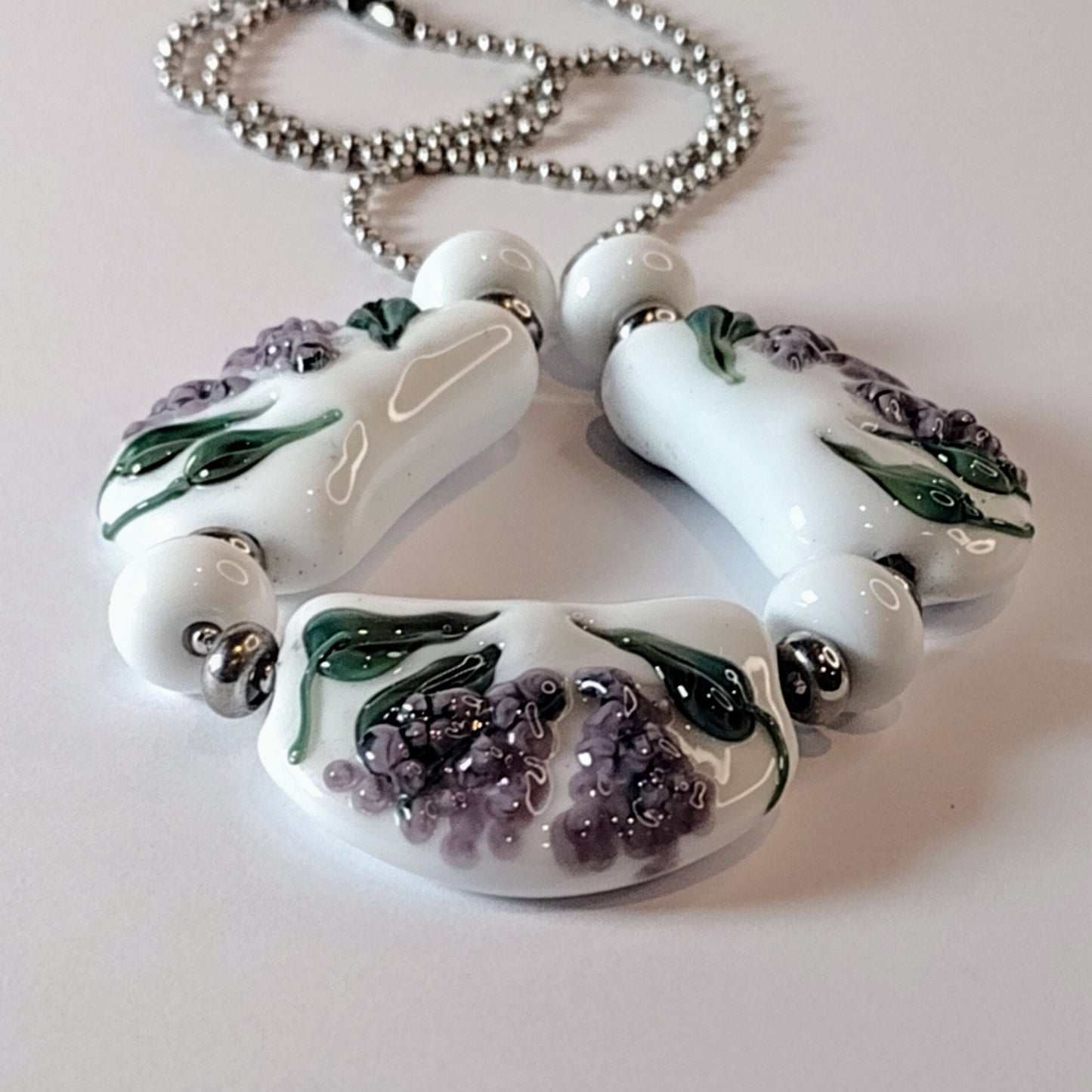 Lilac bower necklace