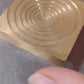 Stepped circle brass texture plate - pre-order