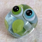 Blue, turquoise and teal mini pet pebble mascot beads Jolene Beads