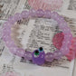 Lilac Chalcedony odd eye buddy bead bracelets Jolene Beads