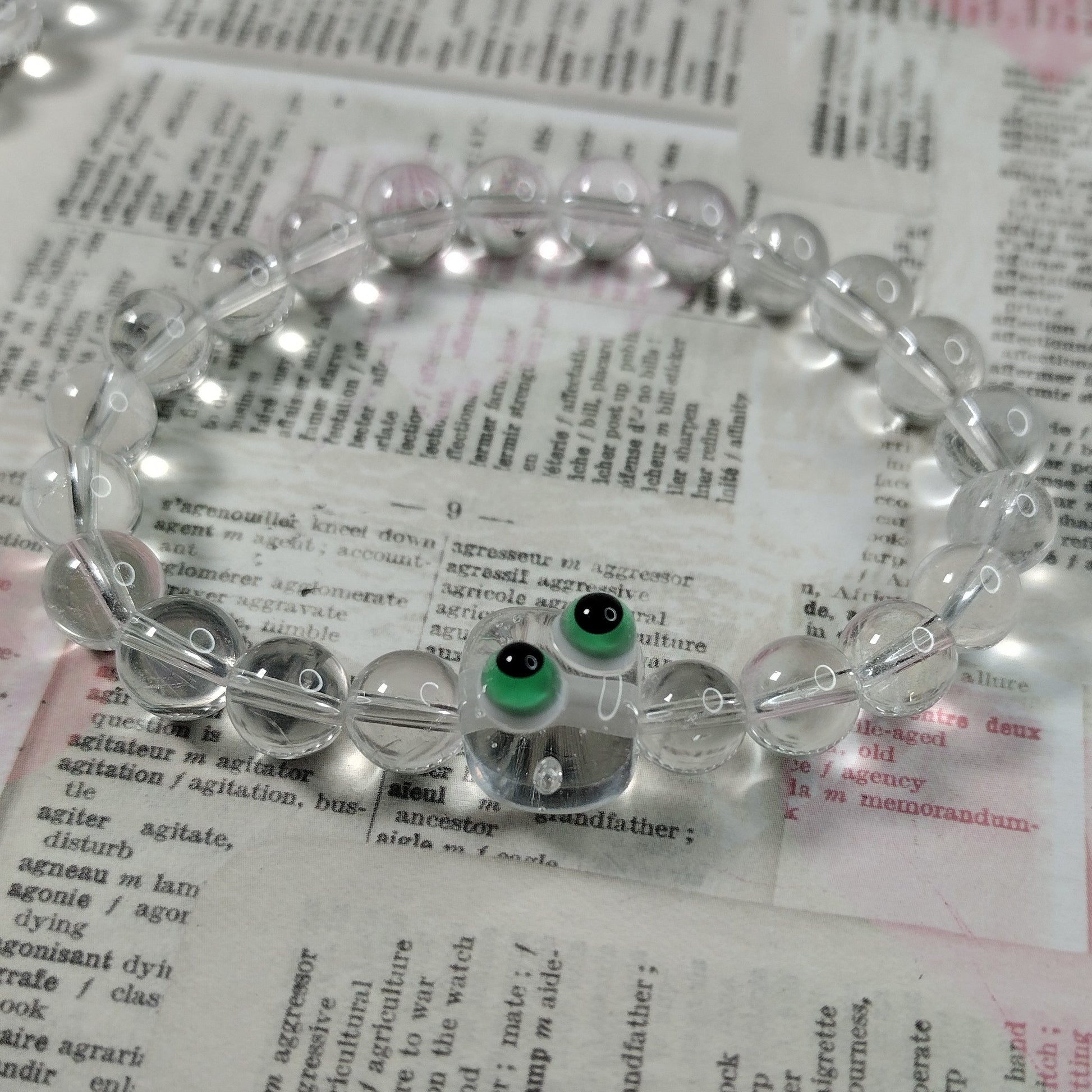 Clear quartz buddy bead bracelets Jolene Beads
