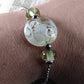 Pale green ghost flower bracelet Jolene Beads